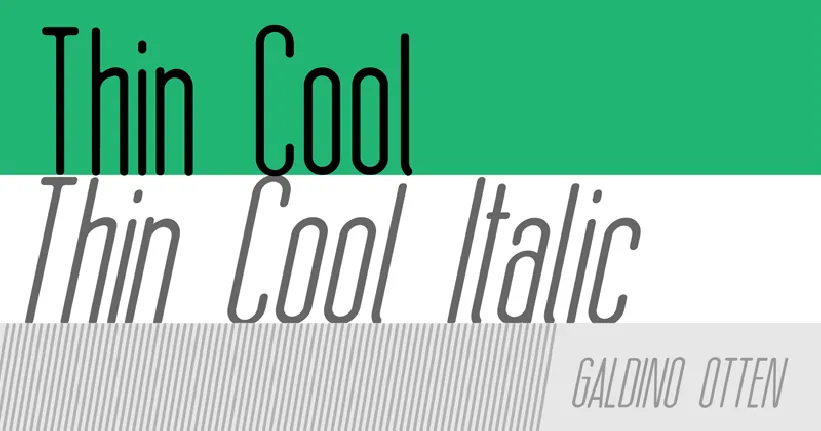 Thin Cool font