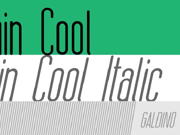 Thin Cool font