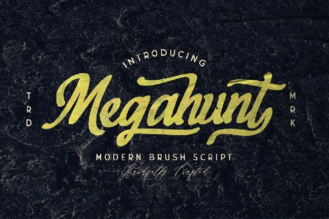 Megahunt Brush Script font