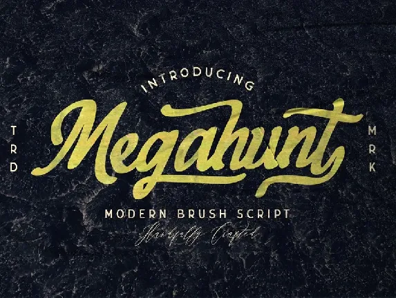 Megahunt Brush Script font