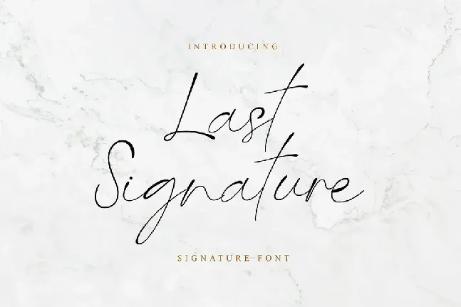 Last Signature font