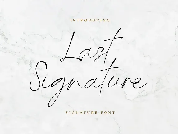 Last Signature font