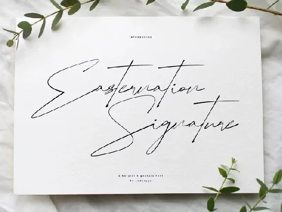 Easternation Signature font