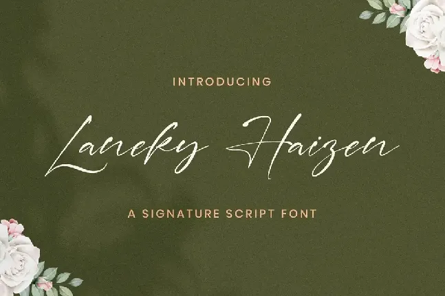 Laneky Haizen font