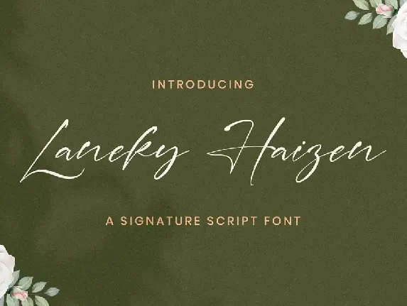 Laneky Haizen font