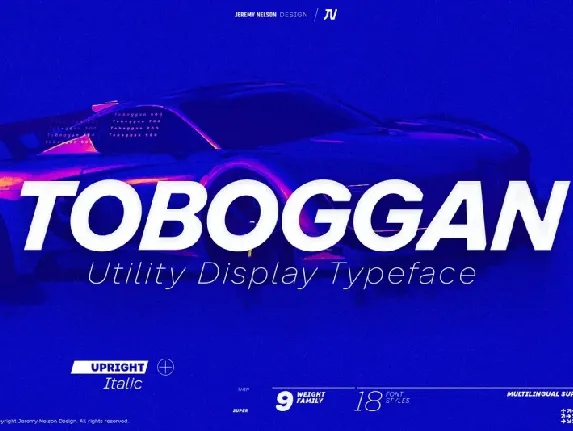 Toboggan font