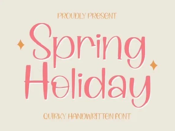 Spring Holiday font