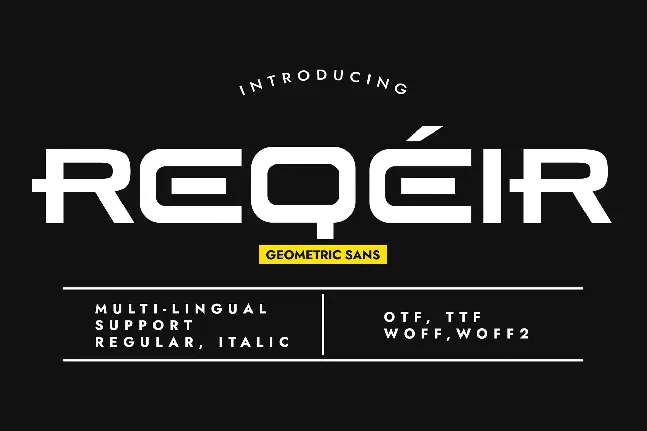 Reqeir font