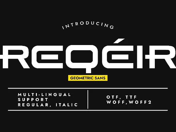 Reqeir font