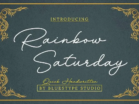 Rainbow Saturday font