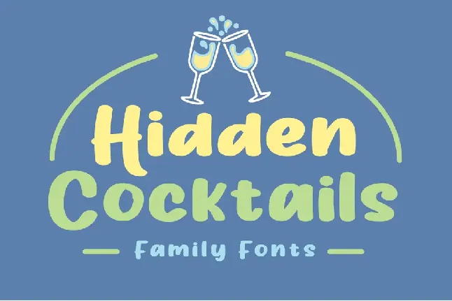 Hidden Cocktails font