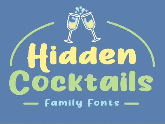 Hidden Cocktails font