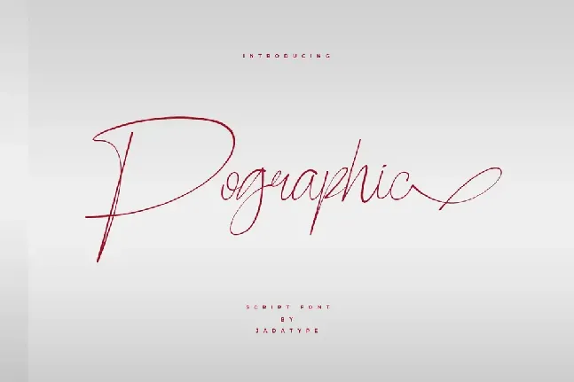 Pographic font