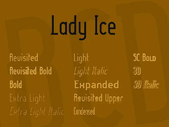 Lady Ice font