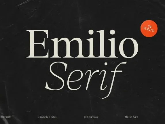 Emilio Serif Family font