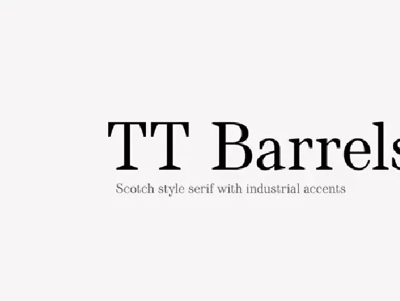 TT Barrels font