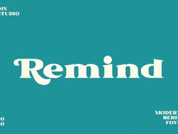 Remind Serif font