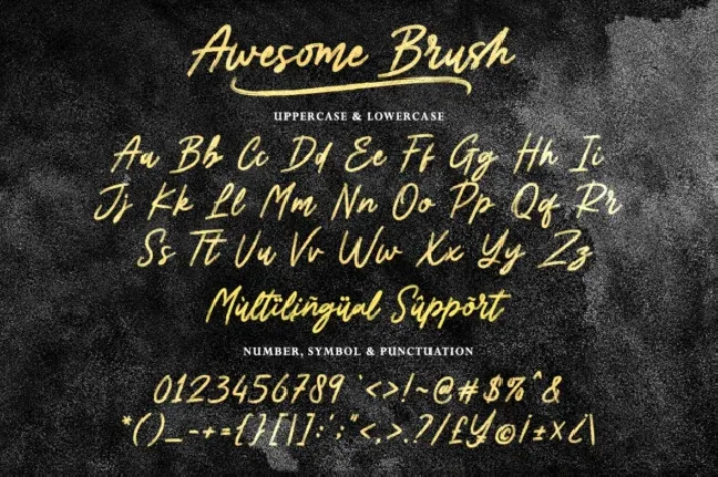 Awesome Script Typeface font