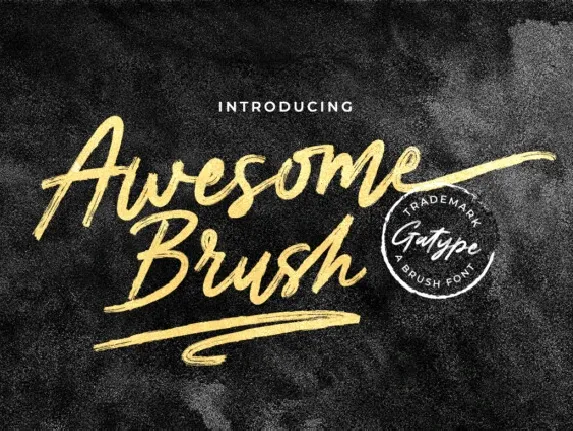 Awesome Script Typeface font