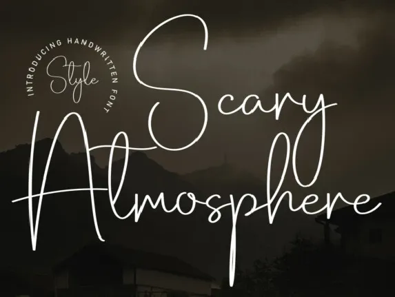 Scary Atmosphere Script font