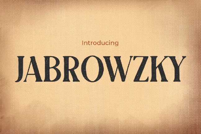 JABROWZKY font