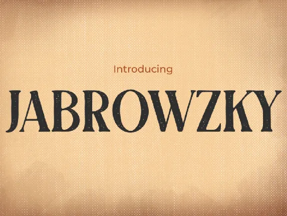 JABROWZKY font