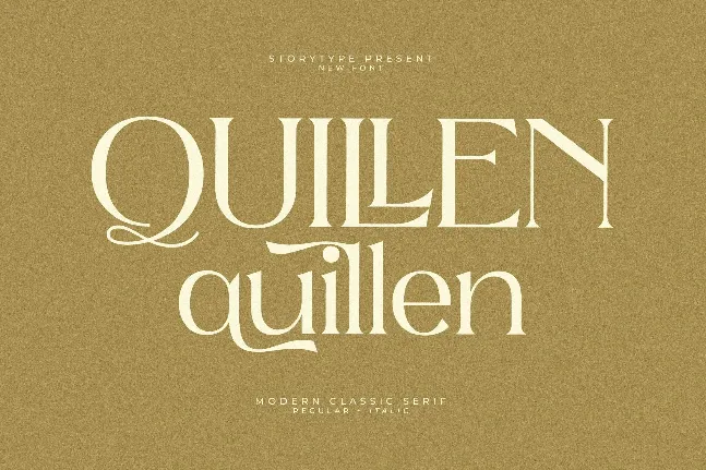 Quillen font