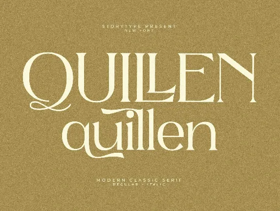 Quillen font