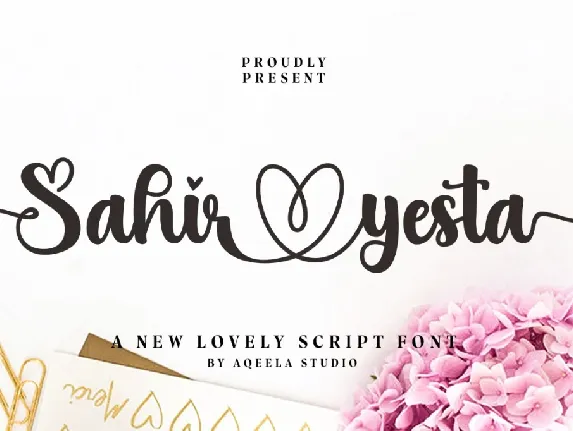 Sahir Yesta font