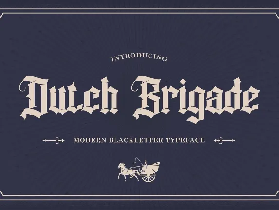 Dutch Brigade font