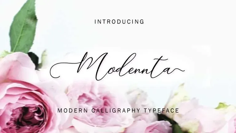 Modennta Script Free font