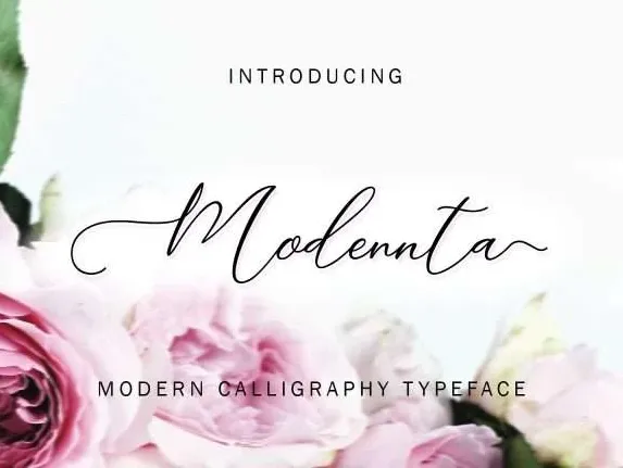 Modennta Script Free font