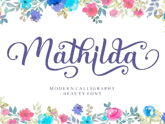 Mathilda - Personal Use font