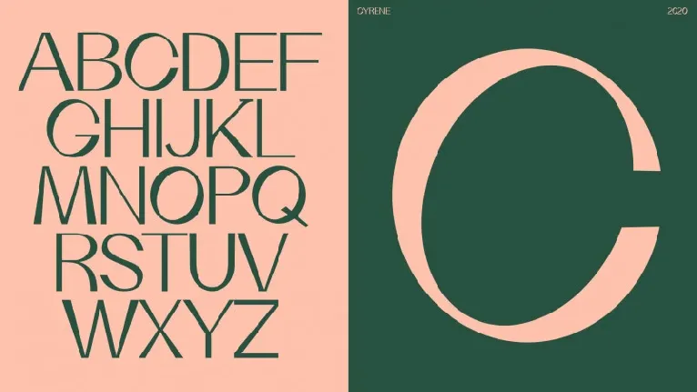 Cyrene Free Sans Serif font