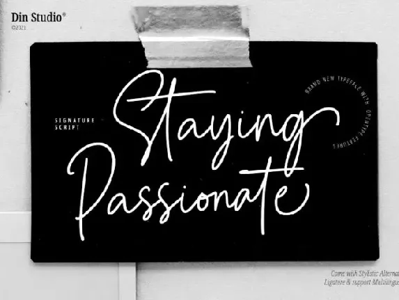 Staying Passionate font