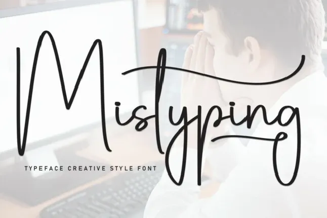 Mistyping font