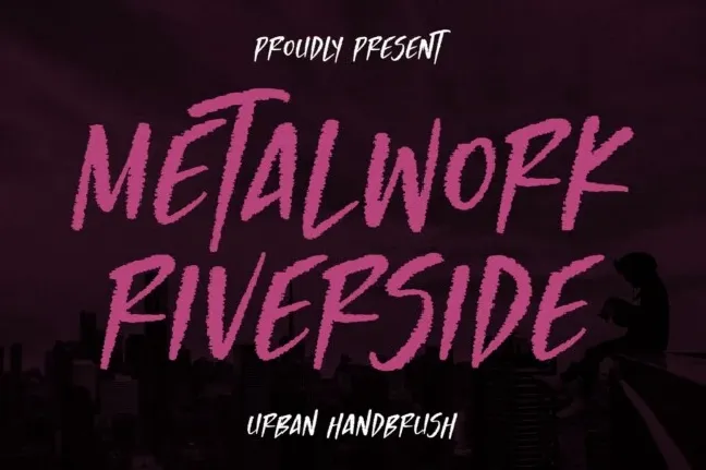 Metalwork Riverside font