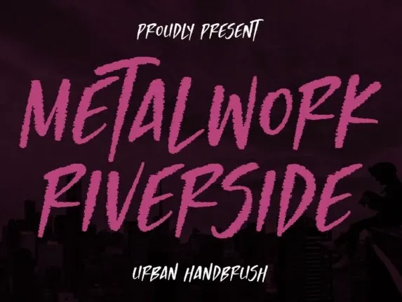 Metalwork Riverside font