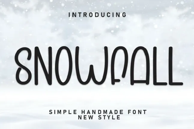 Snowfall Display font