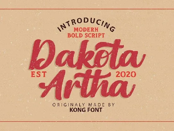 Dakota Artha font