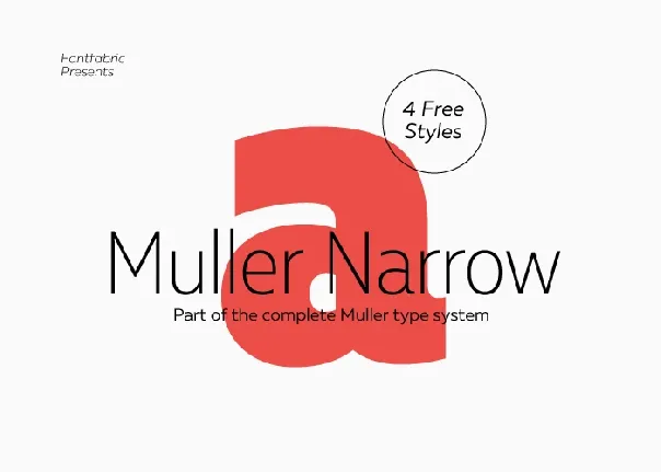 Muller Narrow Family font