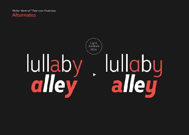 Muller Narrow Family font