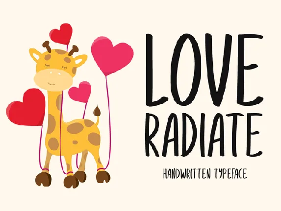 Love Radiate font