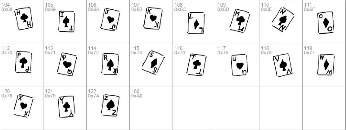 Royal Flush font