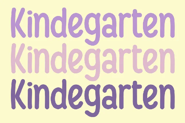 Kindegarten font