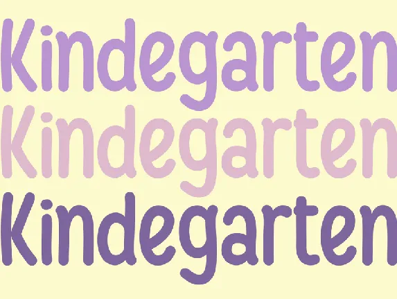 Kindegarten font