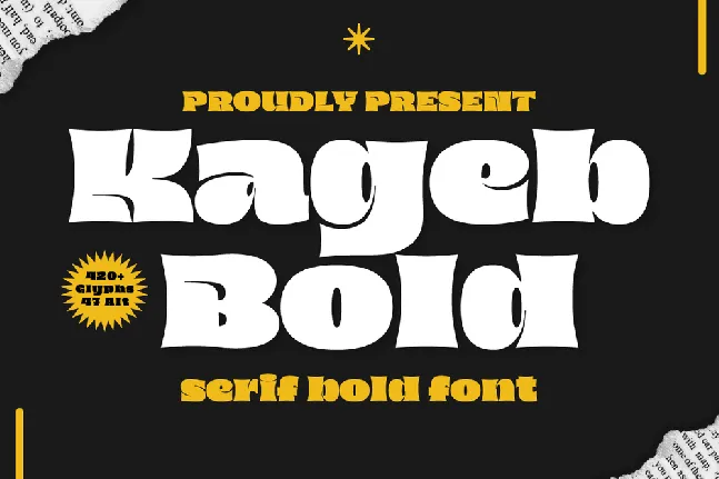 Kageb Boldtrial font