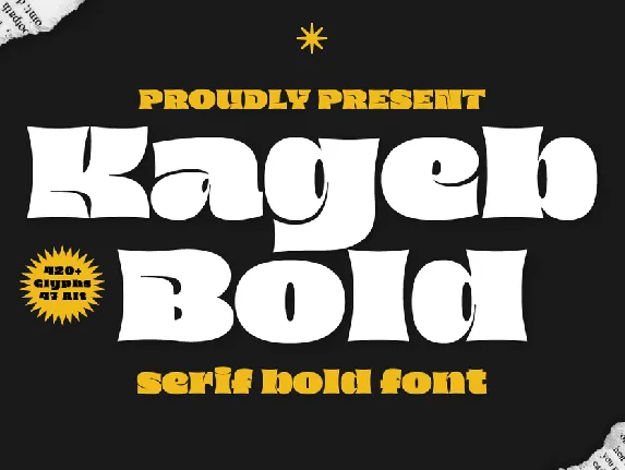 Kageb Boldtrial font