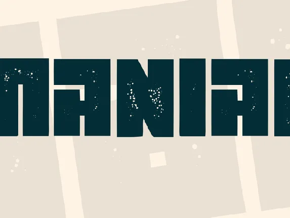 Maniac font