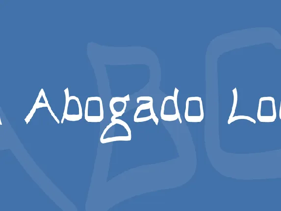 El Abogado Loco font